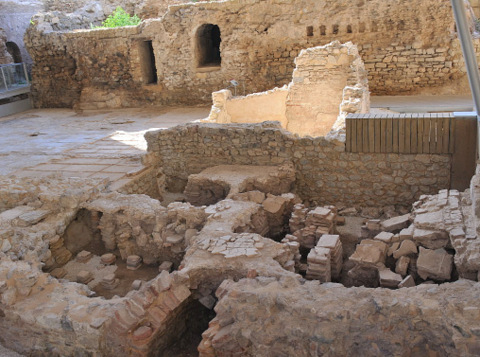 The Cerro del Molinete archaeological park in Cartagena, containing the Roman Forum district