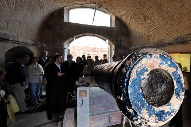 The Fuerte de Navidad, a well-preserved 18th century military fortress in the bay of Cartagena