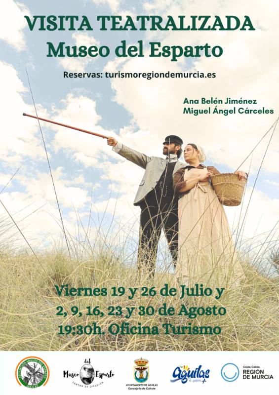 July 26 Free dramatized visit to the esparto grass museum of Aguilas