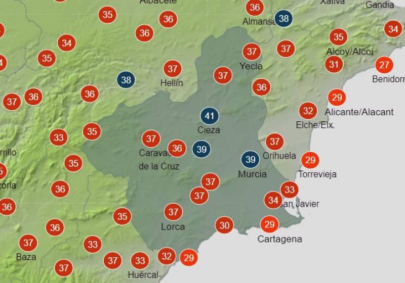 Heat alert active for the next three days