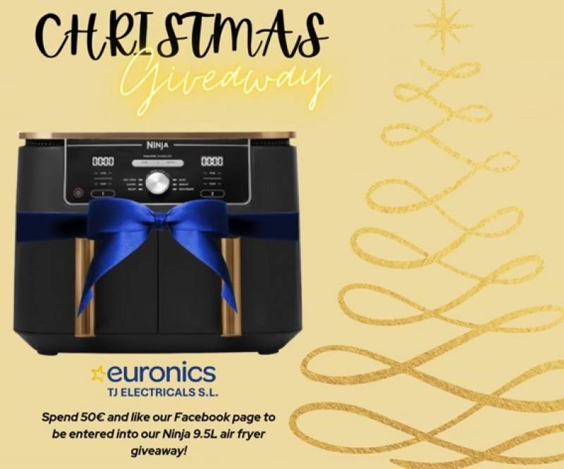 Win a Ninja Air Fryer in the TJ Electricals - Euronics fantastic Christmas prize draw