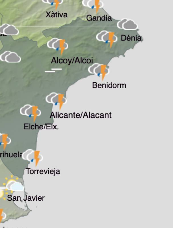 Alicante weather forecast December 30-January 2: Overcast start to week gives way to sunshine by Wednesday