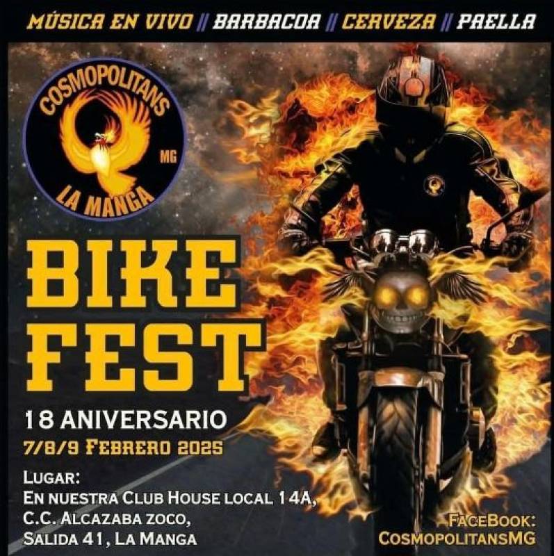 February 7, 8 and 9 La Manga Motorcycle Rally