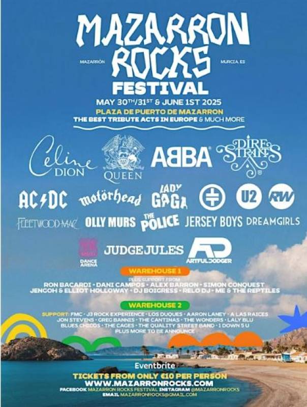 May 30-June 1 Mazarrón Rocks music festival