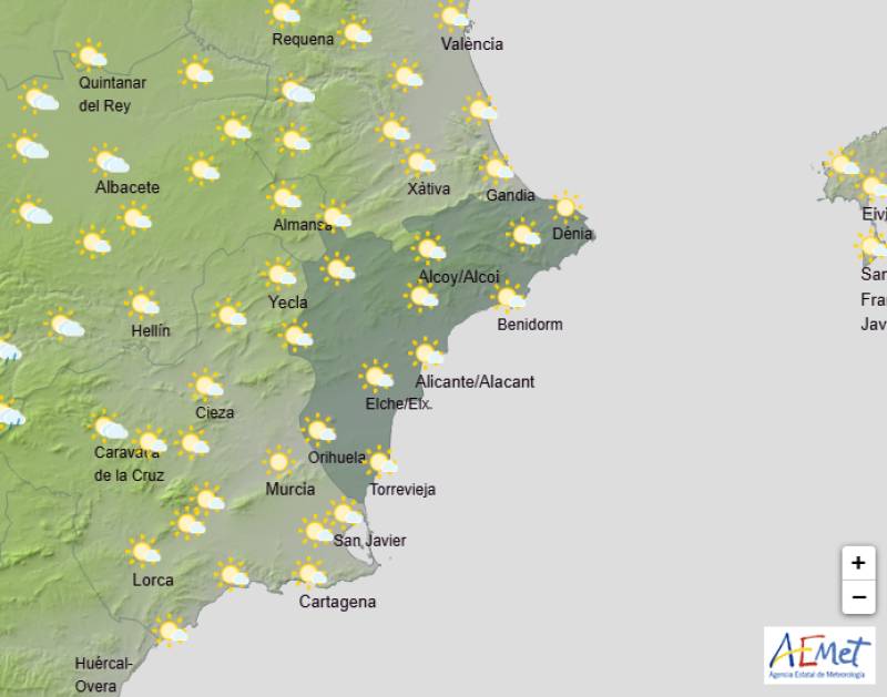 Alicante weather forecast May 15-18: Rain and hail before temps shoot up