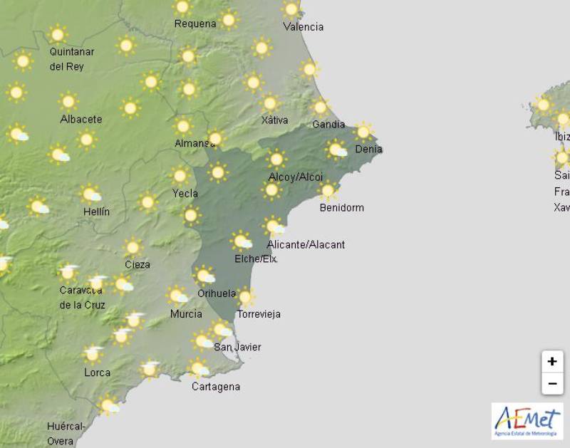 Soaring temperatures but cloudy skies: Alicante weather forecast May 19-22