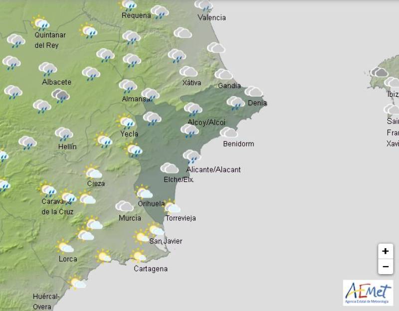 Soaring temperatures but cloudy skies: Alicante weather forecast May 19-22