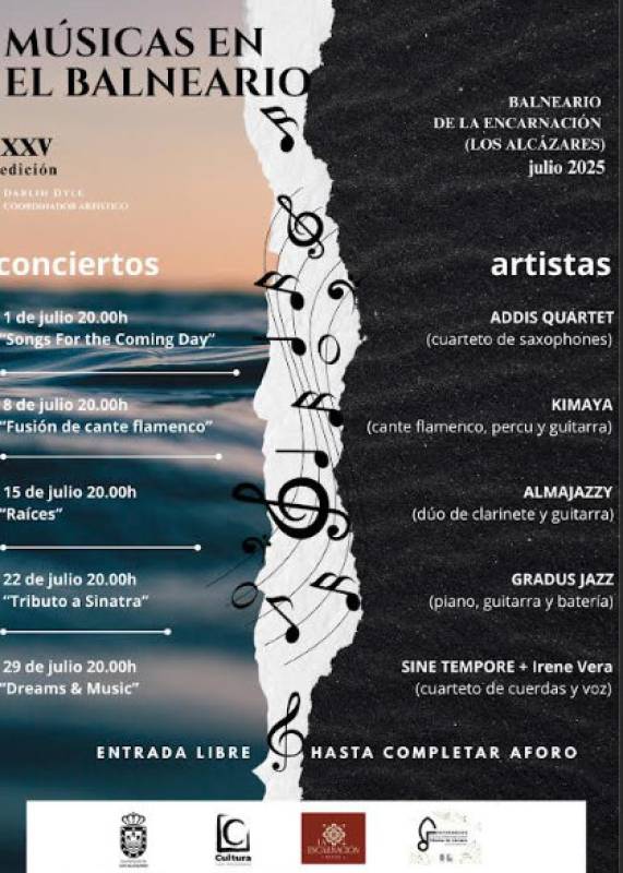 July 29 Free Sinatra tribute concert at the Hotel Balneario de la Encarnación in Los Alcázares