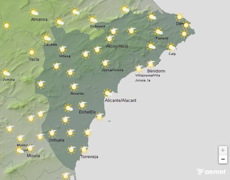 35 degrees and climbing: Alicante weather forecast June 16-19