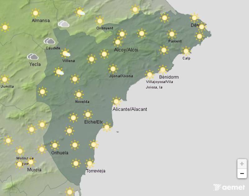 35 degrees and climbing: Alicante weather forecast June 16-19