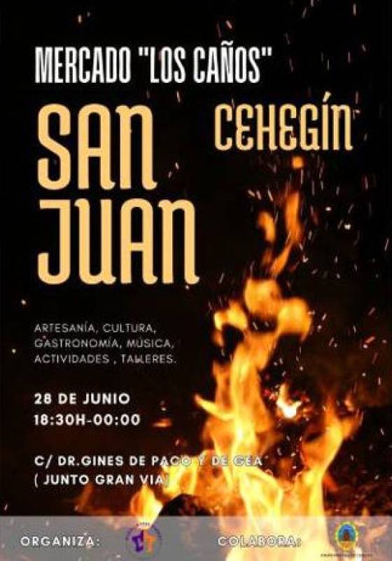 June 28 Los Caños evening arts and crafts market in Cehegín