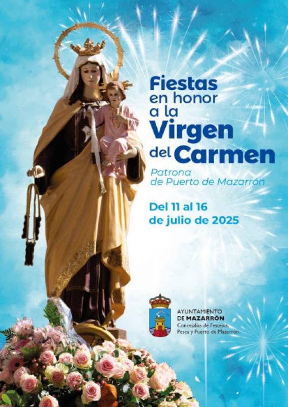 July 11 to 16 Annual fiestas of the Virgen del Carmen in Puerto de Mazarron