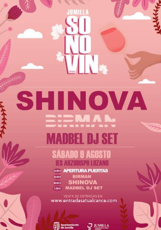 August 9 Shinova at the SonoVin 2025 festival in Jumilla