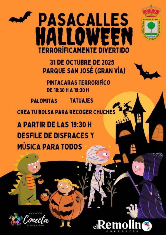 October 31 Join the Halloween fun at Fuente Álamo's spooky street parade