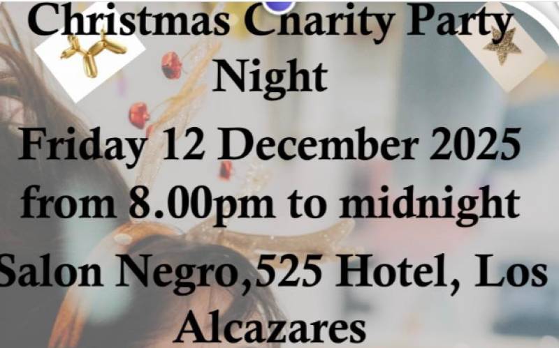 December 12 Christmas charity party in Hotel 525 in Los Alcázares