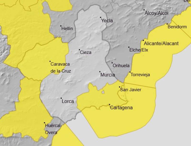 Temperatures above 20 degrees in Murcia, even as storm batters with wind and rain: Weather forecast January 26-29