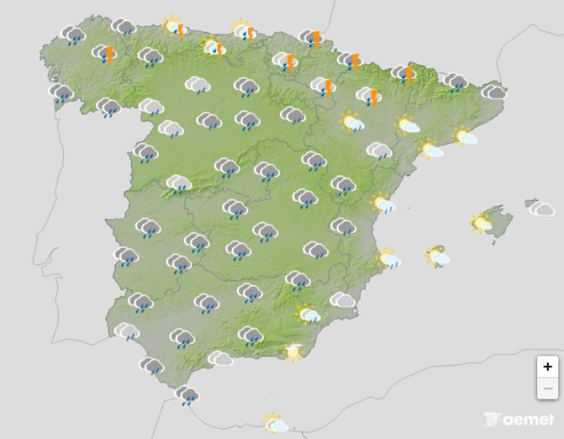 Wet and windy all week: Spain weather forecast February 9-12