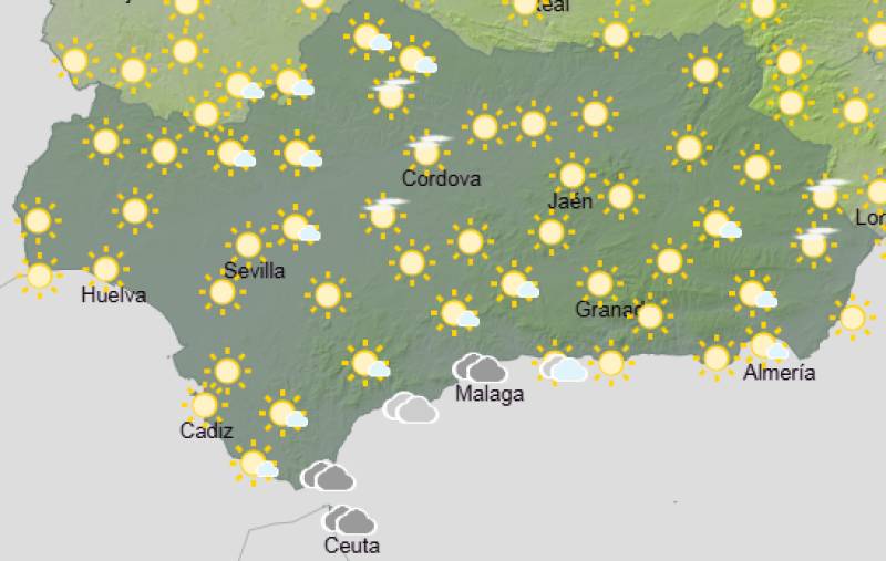 Andalucía weekend weather forecast February 26-March 1: Springlike warmth meets gusty breezes