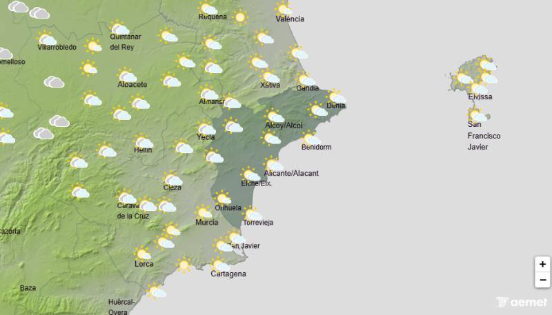 Spring sunshine at first before the rain returns: Alicante weekend weather March 12-15