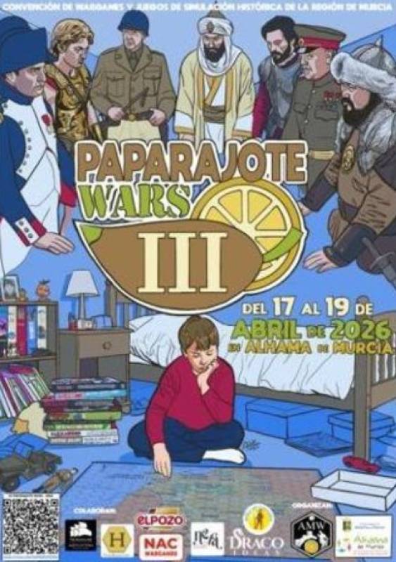 April 17 to 19 Paparajote Wars wargaming weekend in Alhama de Murcia