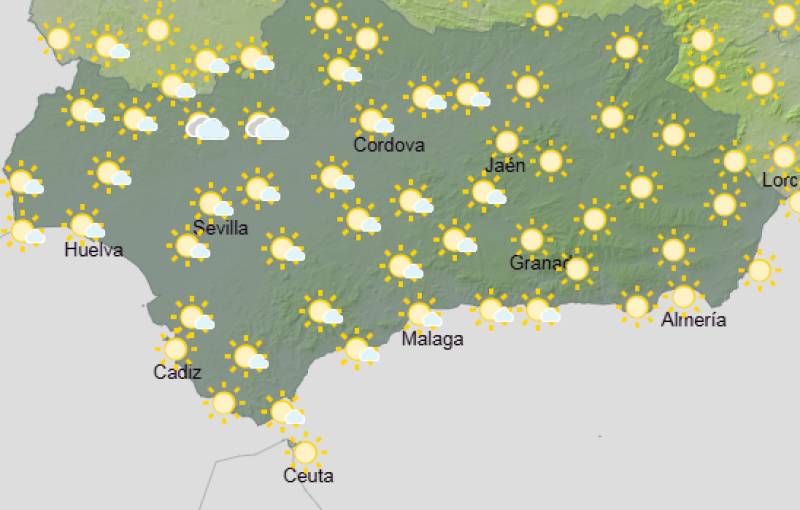 Andalucía weekly weather forecast April 13-16: Brighter, warmer days after a breezy start