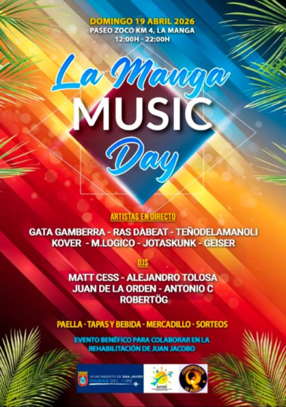 April 19 Live music and DJs at La Manga Music Day