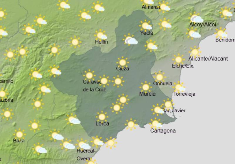 Summer arrives in Murcia: Weather forecast June 1-4