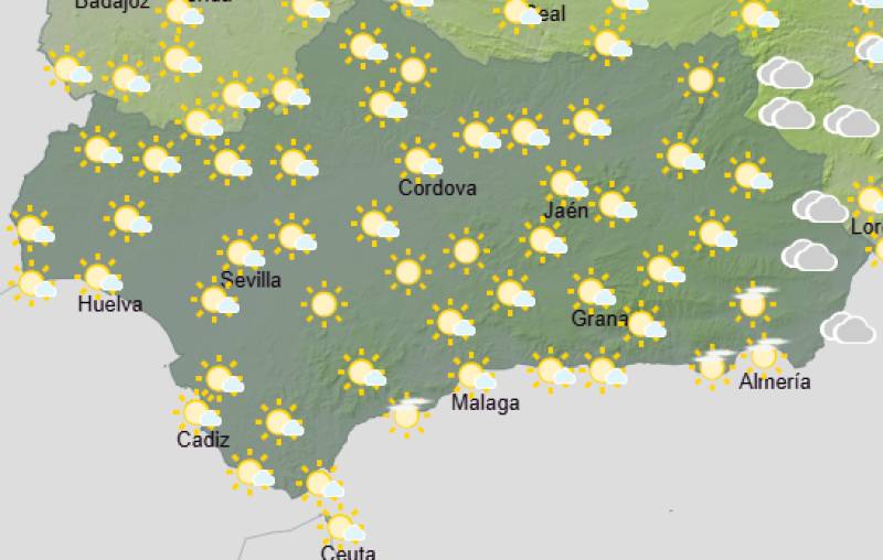 Andalucía weekend weather forecast June 4-7: Warm and settled, with a few cloudier spells