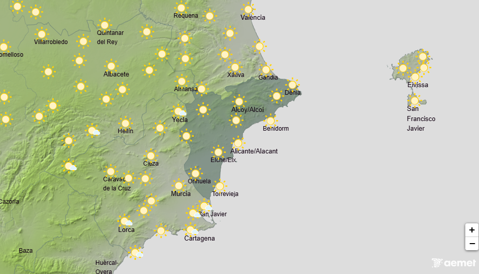 Hot and sunny week ahead: Alicante weather forecast June 15-18