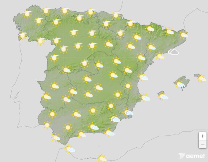 Spain weather forecast Oct 26-29: Autumn sunshine continues with rain heading for the Mediterranean