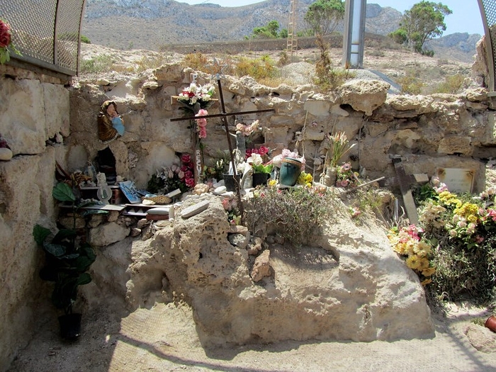 Ermita de Cope, a ruined 16th-century chapel on the Águilas coast