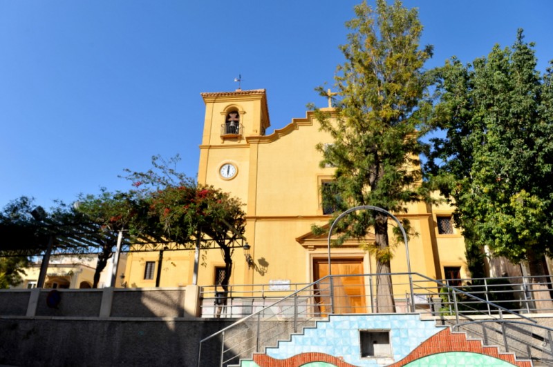 The Iglesia de las Tres Avemarías in Totana